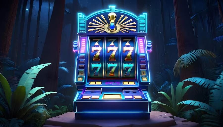 Tata letak ruang permainan live casino dengan dealer profesional di layar utama